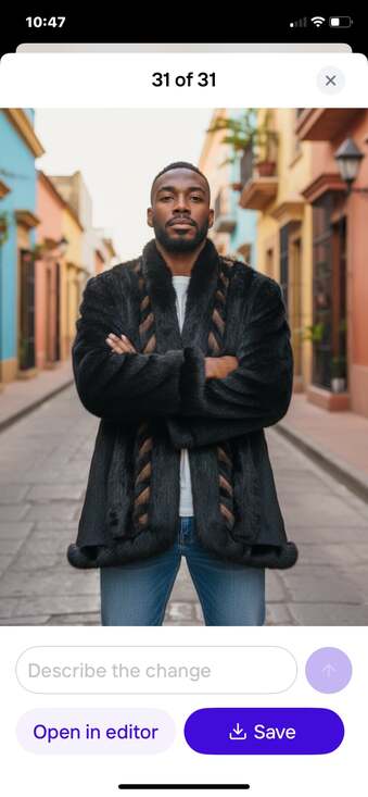 Angora Rabbit Coat - Picture 2 of 11